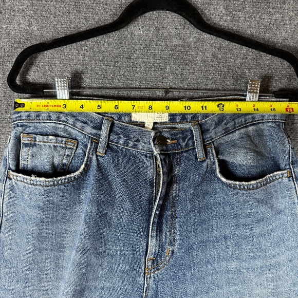 C/E By Current Elliott Extra Wide Leg Jeans Mid Wash Distressed Size 30x27 #1388 - Picture 10 of 11